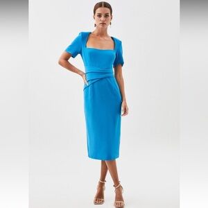 Karen Millen Vibrant Blue Midi Dress